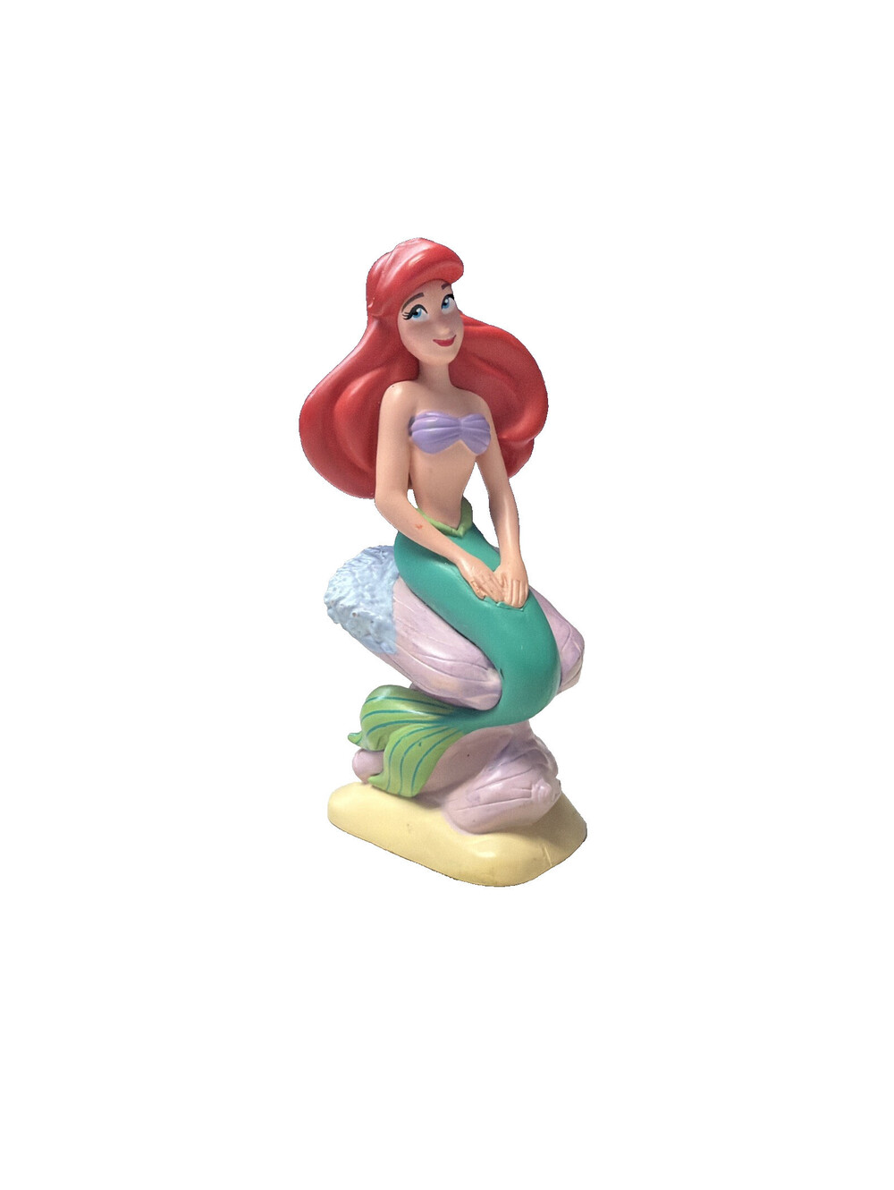 Disney Little Mermaid PRINCESS ARIEL PVC Figure Cake Topper Toy 3.5" Red Hair